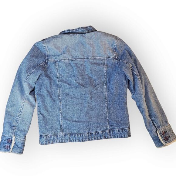 Vintage ROXY Light Wash Denim Jacket LARGE - Picture 2 of 6